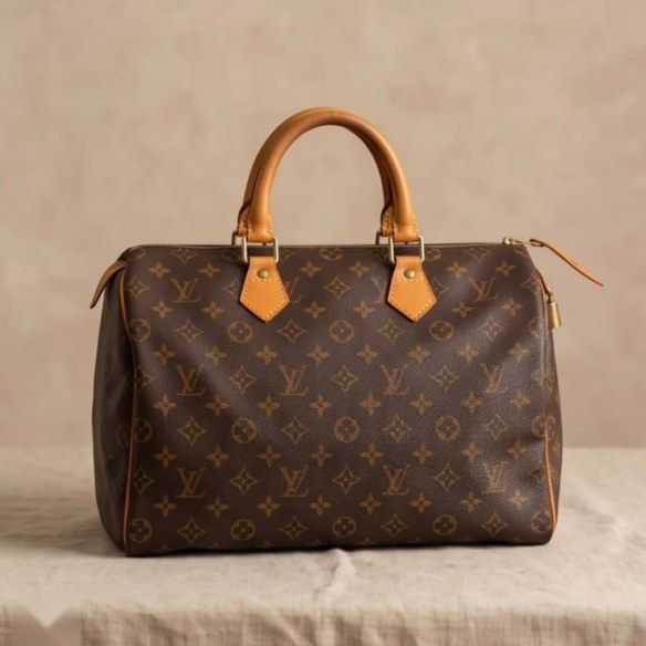 Monogram canvas top-handle bag